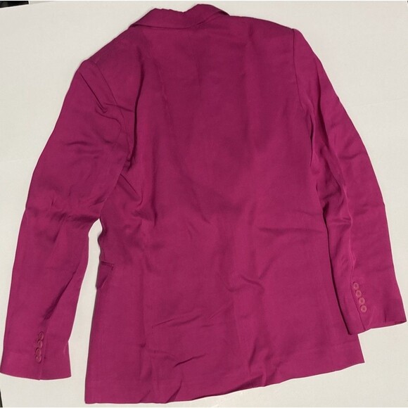 Zara Hot Pink Double Breasted Blazer Longline Oversized Women’s Small - Picture 6 of 13